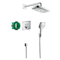 Sprchový systém Hansgrohe Raindance Select E pod omítku s termostatickou batériou chróm 27296000