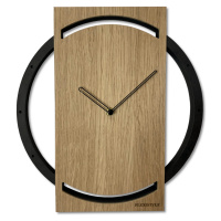 Dubové nástenné hodiny Wood oak 2 Flex z215-1d-1-x v, 32 cm
