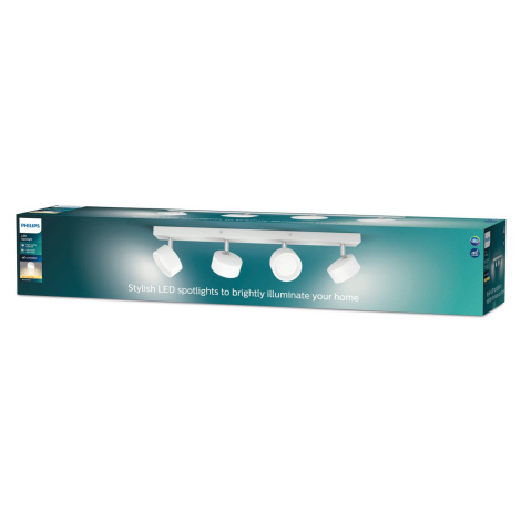 Philips Bracia stropné LED svetlo 4-plam., biela