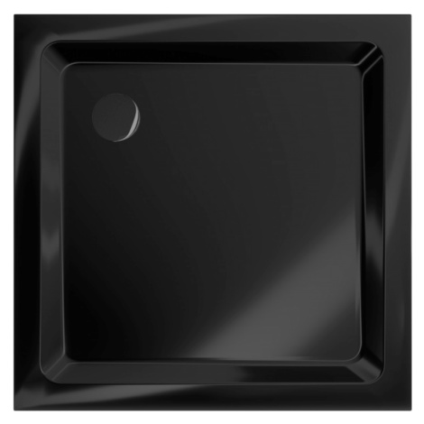 Sprchová vanička s černým sifonem 80 x 80 cm černá MEXEN