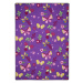 Dětský kusový koberec Motýlek 5291 fialový - 95x200 cm Vopi koberce
