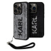 Karl Lagerfeld Sequins Reversible Zadný Kryt pre iPhone 15 Pro Black/Silver