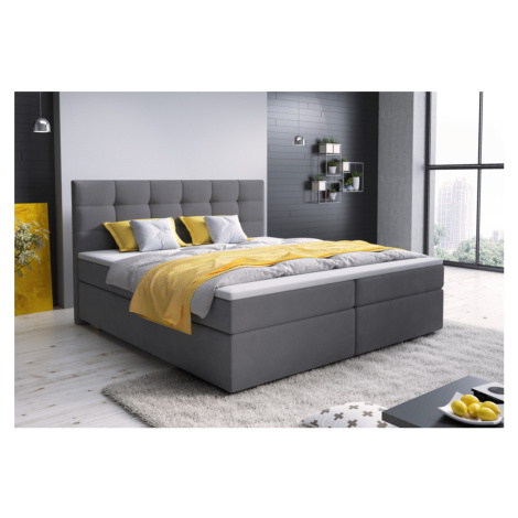 Expedo Čalúnená posteľ boxspring GLOSE, 160x200, sawana 05 + topper