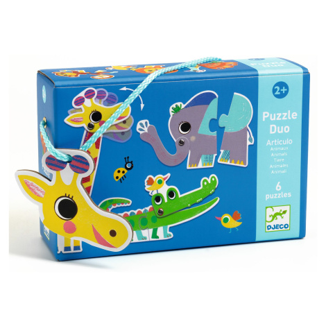 Puzzle Duo - Pohyblivé zvieratká DJECO