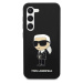 Karl Lagerfeld Liquid Silicone Ikonik NFT Zadný Kryt pre Samsung Galaxy S23 Black