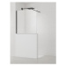 Sprchová zástěna SAT Walk-in 120x100 cm na nižšiu priečku čierna SATBWIS120PRC