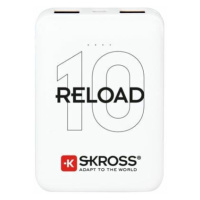SKROSS powerbank Reload 10, 10000mAh, 2x 2A výstup, microUSB kabel, biely