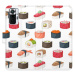 Flipové puzdro iSaprio - Sushi Pattern 02 - Xiaomi Redmi Note 10 Pro