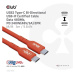 Club3D Kábel USB2 Type-C Bi-Directional USB-IF Certifikovaný 480Mb, PD 240W(48V/5A) EPR M/M 3m