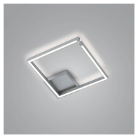 Stropné svietidlo Yoko LED, hore/dole, 40x40 cm, nikel