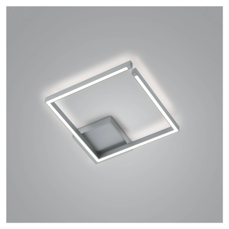 Stropné svietidlo Yoko LED, hore/dole, 40x40 cm, nikel Knapstein