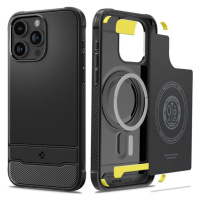 Spigen Rugged Armor MagFit iPhone 15 Pro Max matne čierny