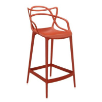 Kartell - Barová stolička Masters vyššia, oranžová