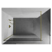 MEXEN/S - KIOTO Sprchová zástena WALK-IN 110x200 cm 8 mm, zlatá, Transparent/matné sklo 800-110-