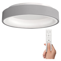 Solight LED stropné svetlo okrúhle Treviso, 48W, 2880lm, stmievateľné, s ovládačom, sivá