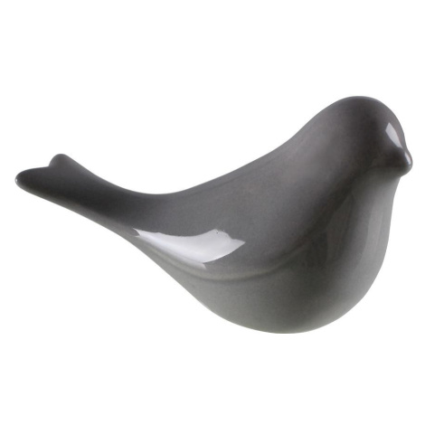Keramická figúrka Swallow, výš. 8 cm,  šedá MERKURY MARKET