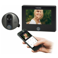 Digitálne kukátko do dverí s kamerou, pohybovým senzorom, SMART a nočným osvetlením (ORNO)