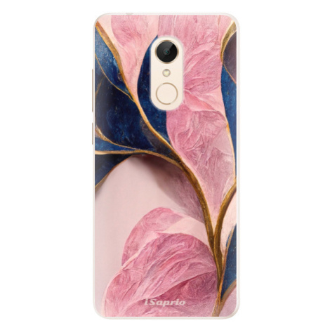 Silikónové puzdro iSaprio - Pink Blue Leaves - Xiaomi Redmi 5