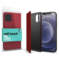 Apple iPhone XS Max, Bočné otváracie puzdro, stojan, Xprotector Soft Touch Flip, červené