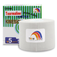 TEMTEX Kinesio tape tourmaline biela tejpovacia páska 5 cm x 5 m