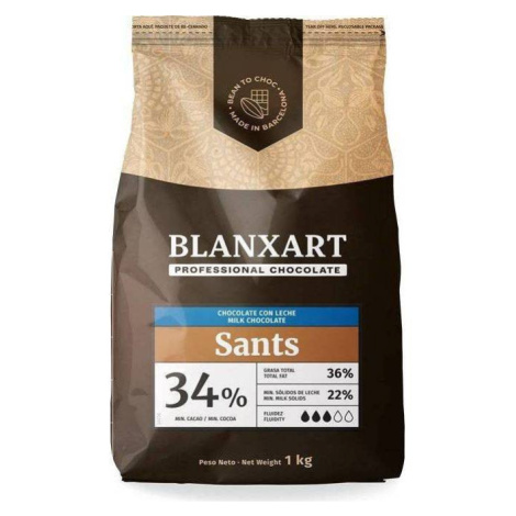 Blanxart Pravá mliečna čokoláda Sants 34% (1 kg) - dortis - dortis