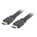 LANBERG HDMI M/M 2.0 plochý kábel 1m 4K, čierny
