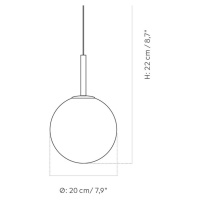 Audo TR Bulb LED svietidlo 1-pl. mosadz/opál matná