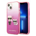 Kryt Karl Lagerfeld KLHCP13STGKCP iPhone 13 mini 5,4" hardcase pink Gradient Ikonik Karl & Choup