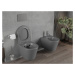 MEXEN - Rico Závesná WC misa vrátane sedátka s slow-slim, duroplast, tmavo šedá mat 30724071
