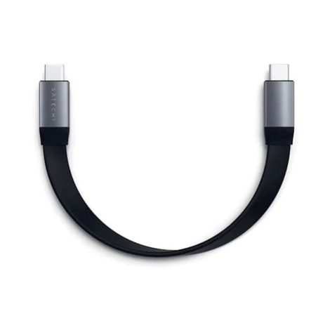 Satechi kábel USB-C to USB-C Gen 2 Flat Cable - Space Gray