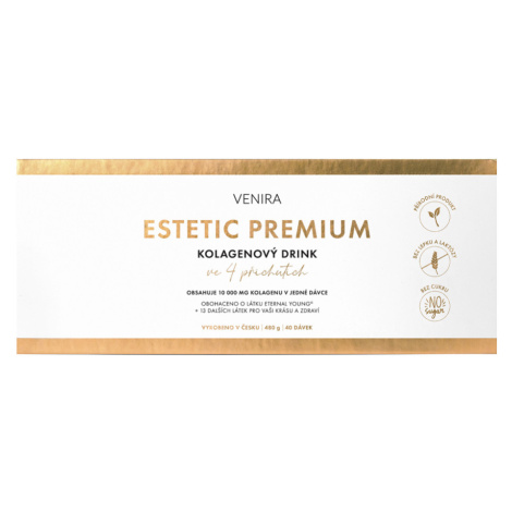 VENIRA Estetic Premium kolagénový drink mix 4 príchutí 40 sáčkov