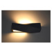 Čierne keramické nástenné svietidlo Nice Lamps Taurus