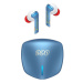 QCY - G1 bezdrátová herní sluchátka s dobíjecím boxem,Bluetooth 5.2,  modro-červená