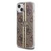 Guess IML 4G Gold Stripe Zadný Kryt pre iPhone 15 Brown