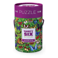 Puzzle tubus - 36 Motýlů (100 dílků)