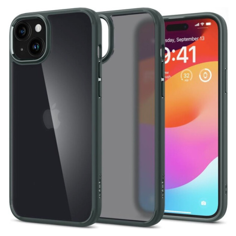 Spigen Ultra Hybrid kryt iPhone 15 zelený