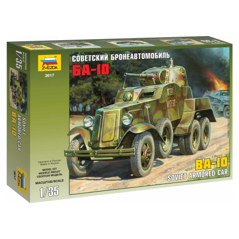 Model Kit military 3617 - Soviet Armored Car BA-10 (1:35) Zvezda