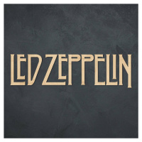 Drevený obraz - Logo Led Zeppelin, Javor