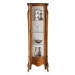 Estila Rustikálna luxusná vitrína Pasiones z masívneho dreva so štyrmi poličkami a zásuvkou 183c