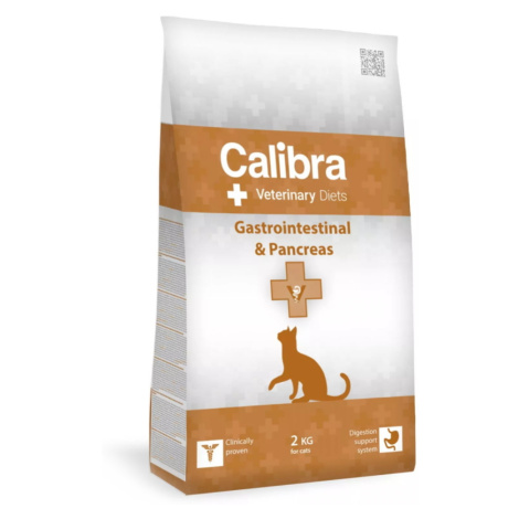 CALIBRA Veterinary Diets Gastrointestinal & Pancreas granuly pre mačky, Hmotnosť balenia: 2 kg