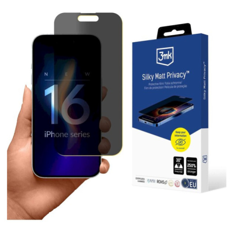 3mk Silky Matt Privacy pre Apple iPhone 16 Pro Max