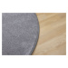 Kusový koberec Apollo Soft šedý kruh - 200x200 (průměr) kruh cm Vopi koberce