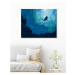 Maľovanie podľa čísel - VEĽRYBA A MODRÝ OCEÁN Rámovanie: vypnuté plátno na rám, Rozmer: 40x50 cm