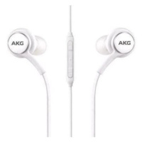 Káblové stereo slúchadlá, 3,5 mm jack, s tlačidlom nahrávania, Samsung - AKG, biele, továrenské