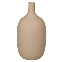 Béžová keramická váza Blomus Nomad, výška 21 cm