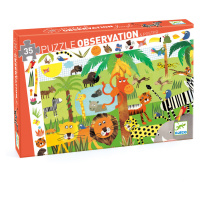 Vyhľadávacie puzzle s plagátom – Jungle – 35 ks