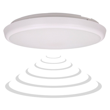 Stropné LED svietidlo CERS s mikrovlnným senzorom 22W, 4000K, 2000lm, IP54 biele (ORNO)