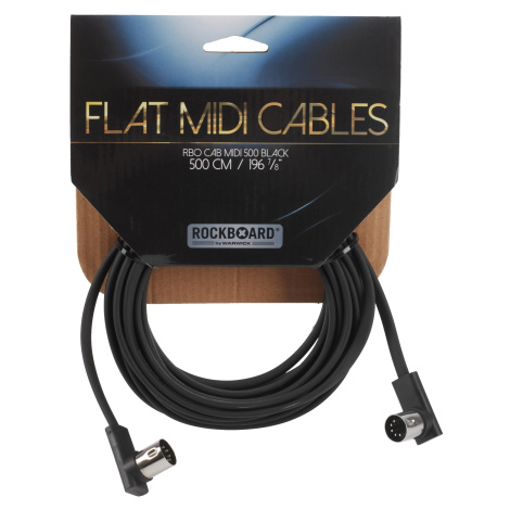 Rockboard Flat MIDI Cable Black 500 cm