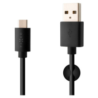 Fixed USB-A/USB-C, 3A, 1m čierny