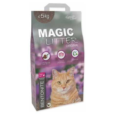 Podstielka Magic Litter Bentonite Original Flowers 5kg MAGIC CAT